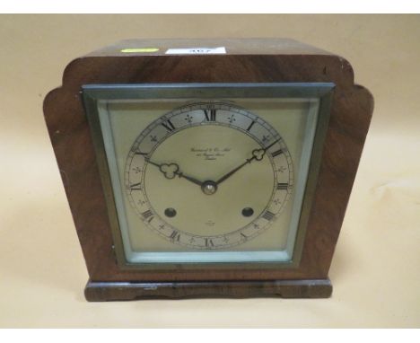 A GARRARD &amp; CO MANTEL CLOCK WITH TING TANG STRIKE