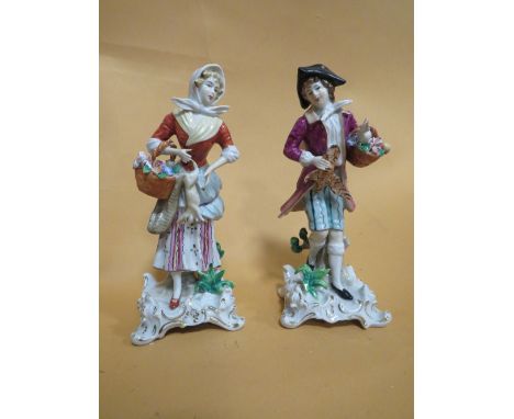 A PAIR OF GERMAN CERAMIC FIGURES
