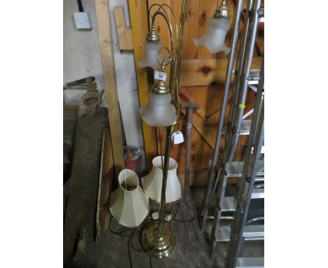 A PAIR OF MODERN TABLE LAMPS AND A STANDARD LAMP (3)