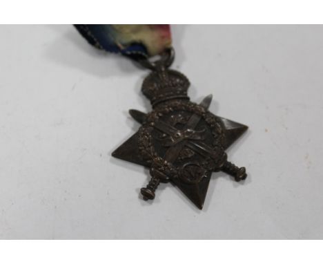 A WWI MONS STAR MEDAL AWARDED TO 8063 PTE. J. BLACK 2/W. RID. R.
