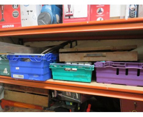 FIVE BOXES OF ASSORTED TOOLS TO INCLUDE SAWS