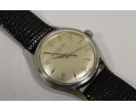 A VINTAGE GENTS GIRARD PERREGAUX GYROMATIC WRISTWATCH 