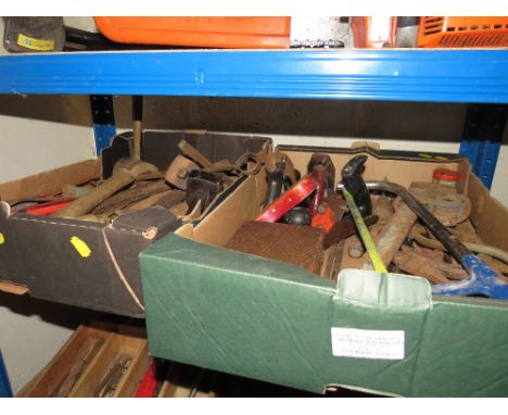 TWO TRAYS OF HAND TOOLS
