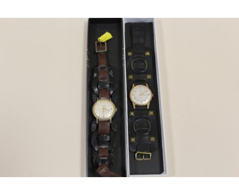 TWO VINTAGE GENTS WRISTWATCHES COMPRISING OF MODAINE AND MITHRAS EXAMPLES 