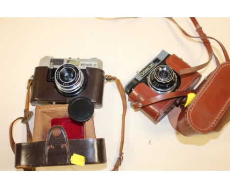 A VINTAGE MATAHARI 35 CAMERA, TOGETHER WITH A COSMIC 35 EXAMPLE (2) 