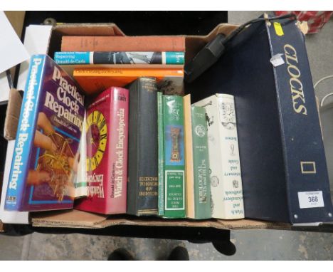 A SMALL BOX OF WATCH AND CLOCK RELATED BOOKS