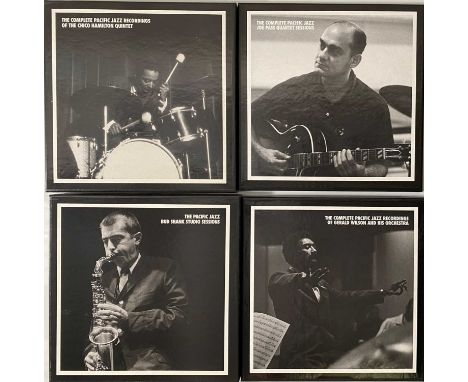 PACIFIC JAZZ - MOSAIC CD BOX SETS. A superb pack of 4 limited edition CD box sets on Mosaic, all related to the Pacific Jazz 