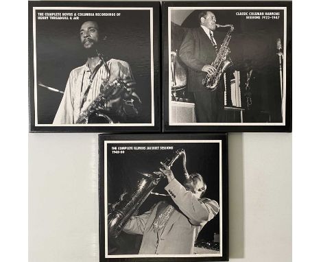 JAZZ SAX LEGENDS - MOSAIC CD BOX SETS. A superb selection of 3 limited edition Mosaic CD box sets containing legends of jazz 