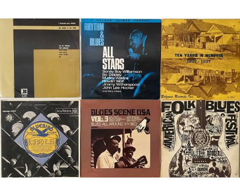 BLUES/ JAZZ/ SPIRITUAL - COMPILATION LP COLLECTION. A superb collection of 33 blues/ jazz LPs, mostly various artists/ compil