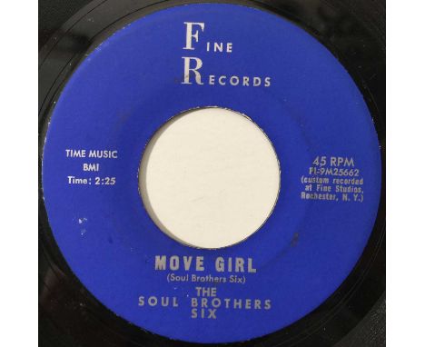 THE SOUL BROTHERS SIX - I DON'T WANT TO CRY/ MOVE GIRL 7" (US NORTHERN - FI-9M25661). A rare 7" to get the dance floor movin'
