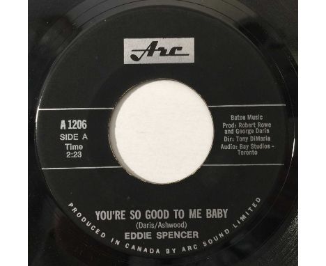 EDDIE SPENCER - YOU'RE SO GOOD TO ME BABY 7" (US NORTHERN - ARC A1206). A superb, scarce slice of late 60s northern by Jamaic