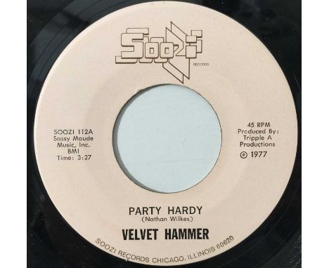VELVET HAMMER - PARTY HARDY/ HAPPY 7" (US SOUL - SOOZI 112). A cosmic mid-70s floor-filler by Velvet Hammer; Party Hardy/ Hap