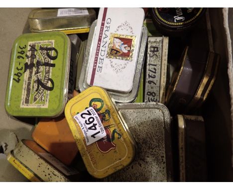 Large quantity of vintage tobacco tins. Not available for in-house P&amp;P 