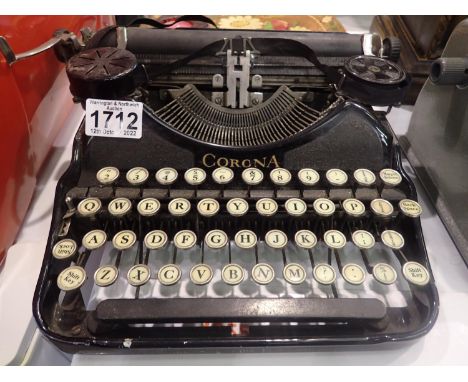 Vintage Smith and Corona typewriter. Not available for in-house P&amp;P 