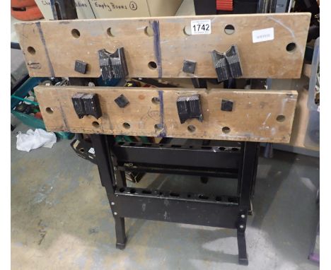 Folding Workmate type bench. Not available for in-house P&amp;P 