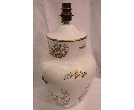 Large Aynsley cottage garden lamp, H: 38 cm. Not available for in-house P&amp;P 