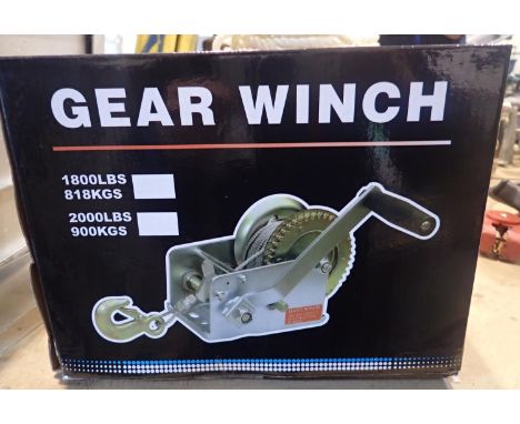 New and unused 2000 manual gear winch. Not available for in-house P&amp;P 