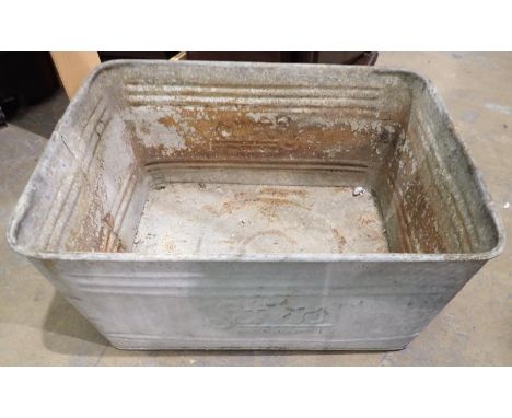 Galvanised steel bucket/planter. Not available for in-house P&amp;P 