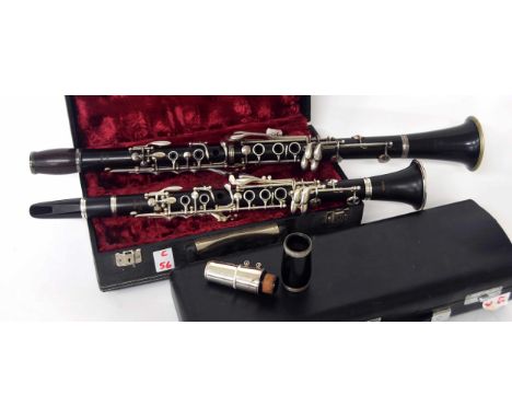 Clarinet by and stamped Howarth, London,&nbsp;ser. no. 38391, case; also a Yamaha 681 II clarinet, ser. no. 02387, mouthpiece