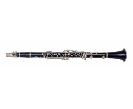 Clarinet by and stamped Noblet, Paris, ser. no. B55808, mouthpiece, case 