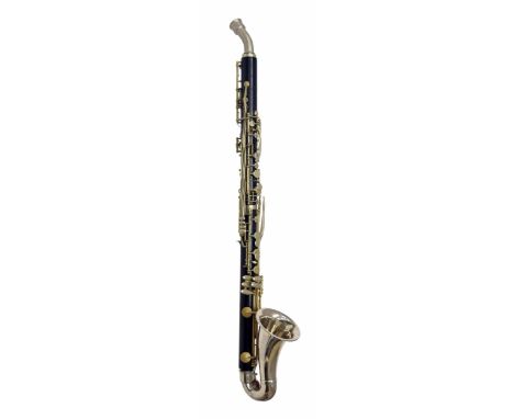 Alto clarinet by and stamped Leblanc, Paris France, ser. no. 5212, case 