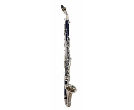 Alto clarinet by and stamped Vito, Reso-Tone, U.S.A., ser. no. 8125, mouthpiece, case 