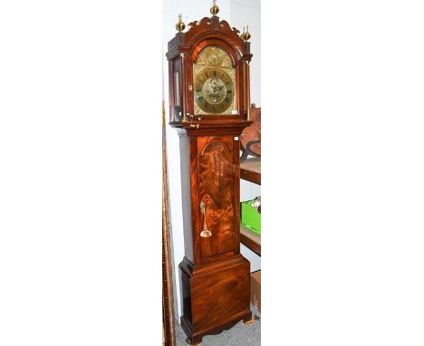 A mahogany eight day longcase clock John Mason, Rotherhith, later case