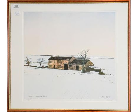 After Peter Brook, a signed limited edition print, ''Empty Pennine Farm'', numbered 147/300