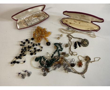 A good selection of assorted costume jewellery including Monet, Sarah Coventry and Ciro etc