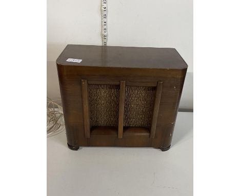 A vintage 1930's wooden cased speaker.