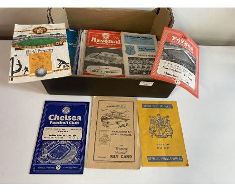 A approx 50 vintage football programmes mainly from 1960's also includes a selection from 1950's