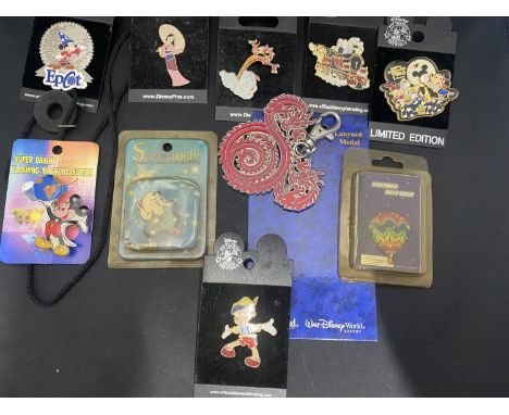 A job lot of assorted Disney themed enamel badges