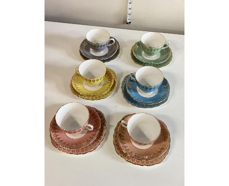 A Colclough bone china tea set, shipping unavailable