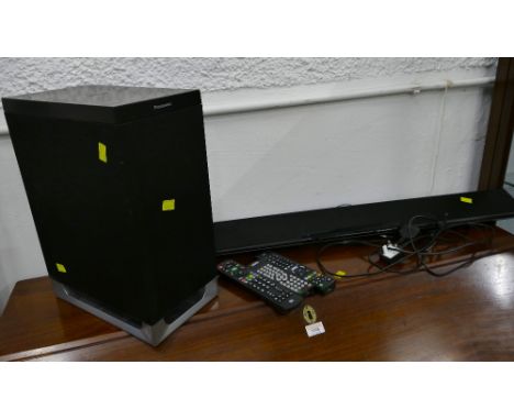 Panasonic sound bar and speaker