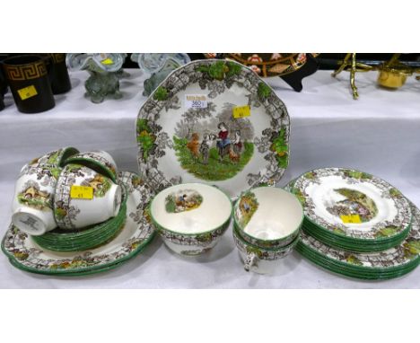 Copeland Spode - Spodes Byron patterned part tea set