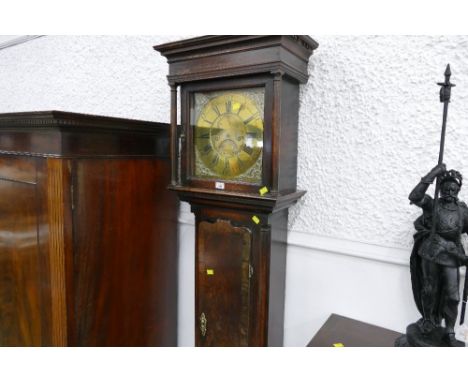 Taylor of Whitehaven longcase clock with brass dial marked Taylor King Street Whitehaven, 30 hour movement