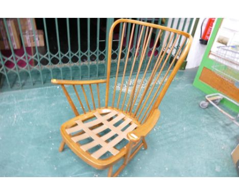 1960's Ercol Evergreen design spindle framed armchair