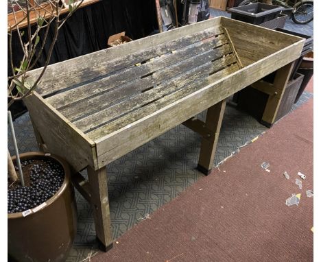 WOODEN GARDEN TROUGH