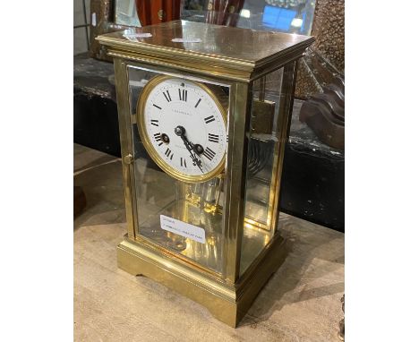 K GRIMES &amp; CO - BIDEFORD CARRIAGE CLOCK - 25.5 CMS (H) APPROX