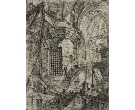 Giovanni Battista Piranesi (Italian 1720-1778)The Round Tower (Wilton-Ely 28)Etching and engraving, from Carceri d'Invenzione
