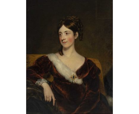 Attributed to Sir Thomas Lawrence PRA, FRS (1769-1830) and LaterPortrait of Elizabeth Knight (née Spelman) (1762-1800), half-