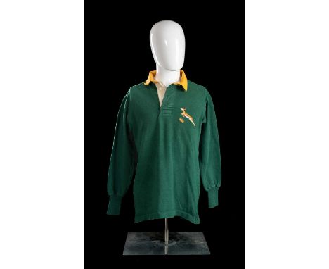 HO de VILLIERS | SOUTH AFRICA | 1970Springbok jersey match-worn believed to be by Henry Oswald de Villiers (1945- 2022). Trad