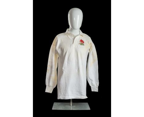 ALASTAIR HIGNELL | ENGLAND | 1975 / 1976 / 1977 / 1978 Jersey believed match-worn by Alastair James Hignell CBE (b.1955) in o