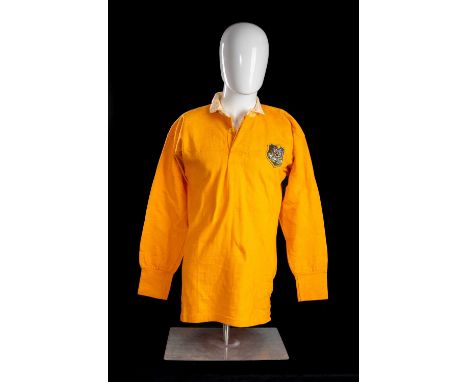 GARRICK FAY | AUSTRALIA | 1969Replacement jersey issued to Garrick Fay (b.1952) in traditional ‘gold’ with white collars, emb