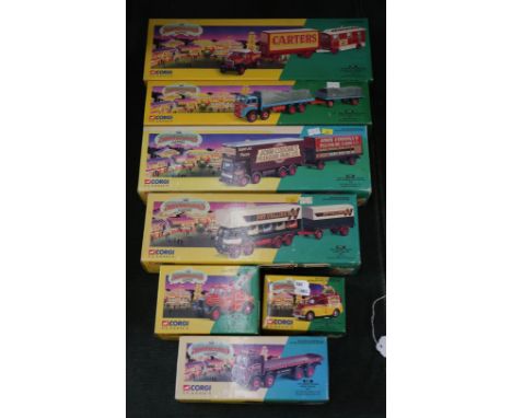 Collection of Corgi Classics boxed 'The Showman's Range' diecast vehicles 