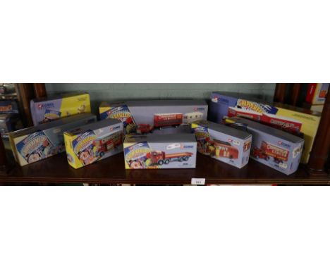 Collection of Corgi Classics Chipperfield's Circus diecast vehicles in original boxes 