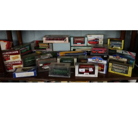 Collection of diecast buses in original boxes to include the Original Omnibus Company and Corgi 