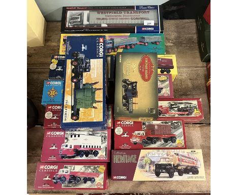 Collection of Corgi Classics, vintage lorries in original boxes 