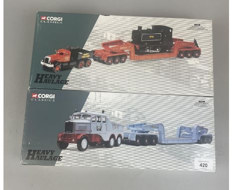 2 Corgi Classics Heavy Haulage large diecast lorries in original boxes 
