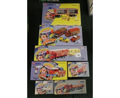 Collection of Corgi Classics Chipperfield's Circus diecast vehicles in original boxes 